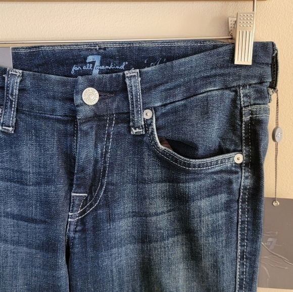 NWT 7FAM | A-Pocket Flared Leg Jeans Size 26 - Picture 6 of 7